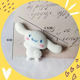 Charm/Sticker Cinnamoroll chó tai dài size to size lớn trang trí DIY ốp điện thoại, gương, cặp tóc