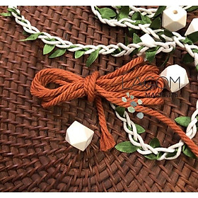 Mua Dây thừng cotton màu thắt macrame Ảnh Thật và video