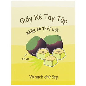 Hình ảnh Giấy Kê Tay Tập Bánh Việt - The Sun - Bánh Bò Thốt Nốt - Màu Vàng