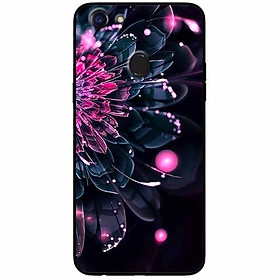 Ốp lưng in cho Oppo F5 Mẫu Mẫu Đơn Hồng Đen