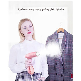 Mua Bàn là  bàn ủi hơi nước cầm tay đứng gấp gọn   bàn là hơi nước cầm tay 1500W  là nhanh mọi loại vải không lo mỏi tay - HÀNG CHÍNH HÃNG