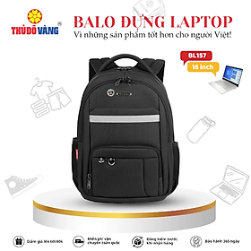 157 THỦ ĐÔ VÀNG Balo Nam Nữ size trung Đi Làm, Đi Học, Đi Du Lịch bảo vệ Laptop chống sốc BL157