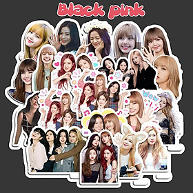 Sticker Black Pink Cắt Sẵn Hình Dán Trang Trí Mũ Bảo Hiểm Laptop Điện Thoại Ván Trượt Sổ tay Notebook