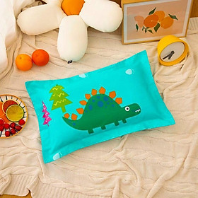Gối cho bé vải cotton 100% ruột bông gạo có khoá kéo , Thấm hút mồ hôi - màu sắc dễ thương