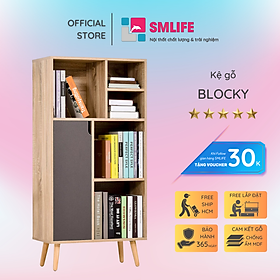 Mua Giá sách gỗ công nghiệp thiết kế đẹp hiện đại SMLIFE Blocky