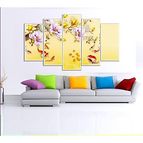 Tranh Hoa Sen Cá Chép |Cửu Ngư Quần Hội |Mẫu 2