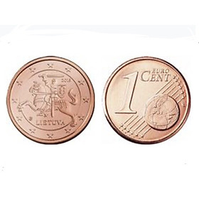 Mua Đồng xu Cộng hòa Lithuania 1 cent sưu tầm