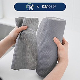 Mua Miếng Rửa Chén Dùng Một Lần Saengong Loại Lớn Màu Xám Cuộn 60 Miếng