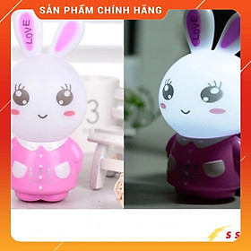 Mua Đèn ngủ cảm ứng LED  đèn ngủ cảm ứng tự sáng đèn khi trời tối hình thỏ con xinh 220V 0.5W ánh sáng trắng