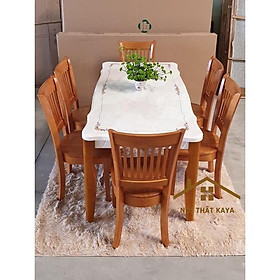 Mua Bàn Ăn Mặt Đá 6 Ghế Nhập Khẩu BAK 209