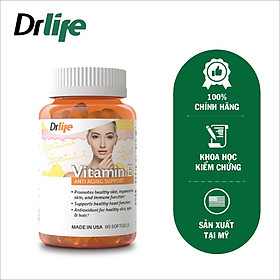 Vitamin e, chống lão hóa, nhập khẩu Mỹ, chống oxy hóa, giúp làn da đẹp, viên uống vitamin E, Dr.Life