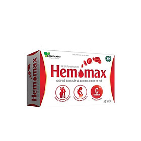 HEMOMAX - VIÊN UỐNG BỔ SUNG SẮT VÀ ACID FOLIC - HỖ TRỢ TẠO HỒNG CẦU