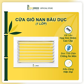 Asia Green - Cửa Gió Nan Bầu Dục, Miệng Gió Nan Thẳng, Hợp Kim Nhôm Cao Cấp Hàng chính hãng (Bao Gồm VAT)