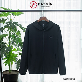 Áo Khoác Gió Nam Fasvin 01 Lớp Có Mũ Chất Liệu Cao Cấp, Cản Bụi, Cản Gió, Giữ ấm AG25683.HN