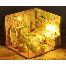 Mô hình nhà búp bê DIY phòng ngủ mùa xuân Spring Time