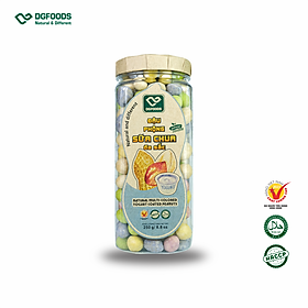 Đậu phộng sữa chua 260g DGfoods/Natural multi-colored yogurt coated peanuts/ăn chay/Đặc sản Cần Thơ,HVNCLC/HACCP/HALAL