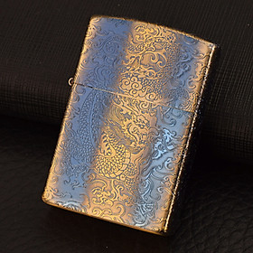 Mua Hột Qụet Bật Lửa Xăng Đá 92020BZ Họa Tiết Hoa Văn Rồng Đẹp Độc Lạ - Dùng Xăng Bấc Đá Cao Cấp