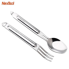 Bộ Muỗng Nĩa Xiaomi Youpin Nextool Bằng Thép Không Gỉ An Toàn Cho Sức Khỏe Hàng nhập khẩu