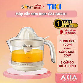 Mua Máy vắt cam tự động Bear CZJ-A04B1  dung tích 400ml  dễ dàng vệ sinh  công suất 30W - HÀNG CHÍNH HÃNG