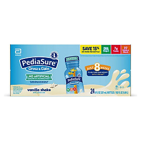 Thùng Sữa nước Pediasure Grow & Gain hương Valina 237ml x 24 chai mẫu mới 2020