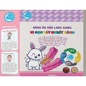 Bánh ăn dặm Long Giang-vị gạo lứt huyết rồng