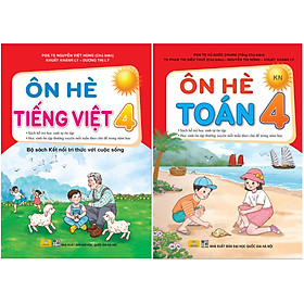 Sách - Bộ 2 cuốn Ôn Hè Toán + Tiếng Việt 4 Kết Nối - ndbooks