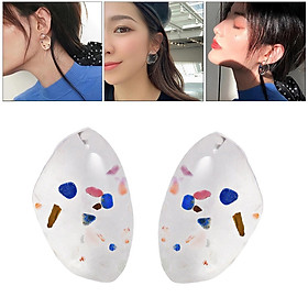 Transparent Hyperbole Women Earrings Ear Stud Personality Wedding Jewelry
