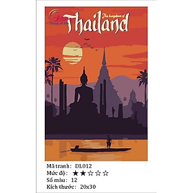 Mua Tranh sơn dầu số hoá tự tô màu Gam DL12 20x30cm căng sẵn khung