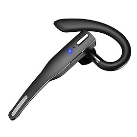 Bluetooth V5.0 Headset, Ultralight Hands-Free Wireless Earphone 10 Hours Talk Time Anti-sweat Noise Canceling for Cell Phones