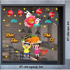 DECAL TRANG TRÍ TRUNG THU 2023  COMBO SỐ 38