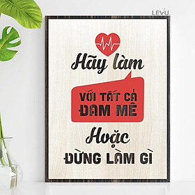 Tranh treo tường Gỗ trang trí phòng tạo động lực TBIG014