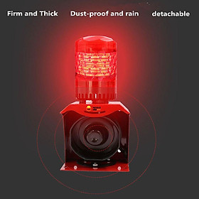 Âm thanh và báo động ánh sáng Sừng không thấm nước Báo động công nghiệp Tăng giọng nói về đèn flash 110dB bởi màu điều khiển từ xa không dây: AC 220V