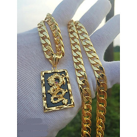 Dây Chuyền Nam Tính Cực Chất Rồng Vàng + TẶNG LÁ BỒ ĐỀ MAY MẮN TÀI LỘC ĐỂ VÍ ĐIỆN THOẠI