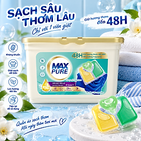 Hộp 30 Viên Giặt Tiện Lợi MaxPure 4in1