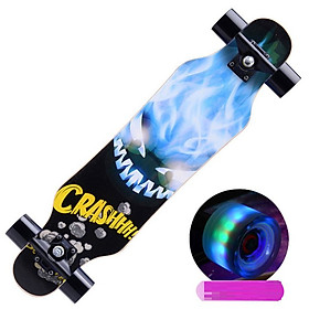 Ván trượt Phát Sáng Dài 80*20cm Thể Thao Mặt Nhám Mẫu LONGBOARD Cao Cấp
