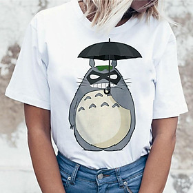 Áo Phông Totoro Phong Cách Hàn Quốc Kawaii Đồ Họa