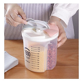 Mua Hộp Đựng Hạt Chia Ngăn Trong Suốt 1500/2500ml  Bảo Quản Thực Phẩm  Nhiều Ngăn Đựng Gia Vị Đồ Khô  Ngũ Cốc