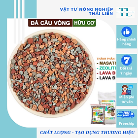 Mua Đá Cầu Vồng- Trồng Sen Đá - Đá Mix Trộn Giá Thể  Rãi Mặt Chậu