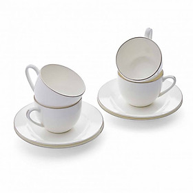 Mua Bộ chén trà sứ xương mịn viền bạch kim cao cấp nhập khẩu Anh Quốc SDPPL5576-XB