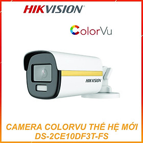 Mua Camera HD-TVI ColorVu thế hệ mới có màu bang đêm  tích hợp micro thu âm HIKVISION DS-2CE10DF3T-FS - Hàng chính hãng