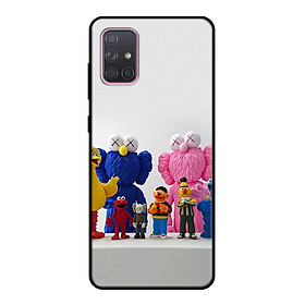 Ốp lưng điện thoại Samsung Galaxy A71 viền dẻo TPU BST KAWS Sesame Street Mẫu 1