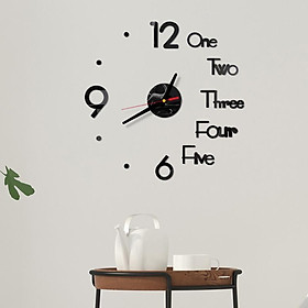 Mua ĐỒNG HỒ DECOR TREO TƯỜNG DÁN TƯỜNG 3D TRANG TRÍ