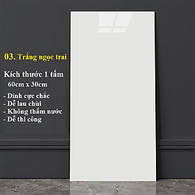 Bộ 20 Tấm Xốp Dán Tường 3D PVC Vân Đá 60x30cm Keo Sẵn Dày 2,5mm Cao Cấp, Sang trọng