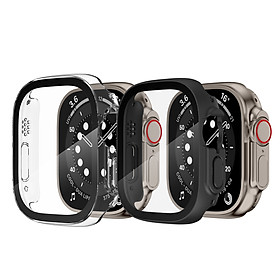 Ốp Case Đen và Trong Suốt cho Apple Watch Ultra / Apple Watch Ultra 2 49mm