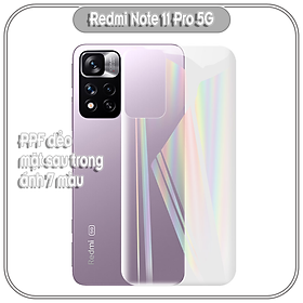 Mua Miếng dán PPF 7 màu cho Xiaomi Redmi Note 11 Pro 5G chống trầy mặt lưng
