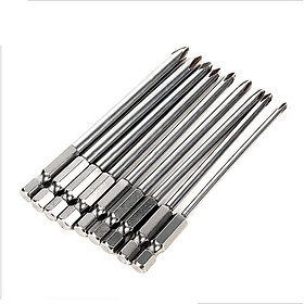Mua Bộ 9 mũi tô vít 4 cạnh chuôi lục giác dài 100mm cho khoan pin  điện