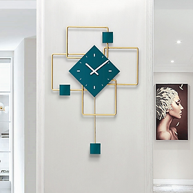 Đồng hồ treo tường Cao cấp phong cách Bắc Âu - Đồng hồ trang trí hiện đại đa năng decor phòng khách DH-135
