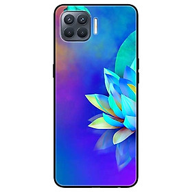 Ốp lưng dành cho Oppo A93 - F17 Pro mẫu Sen Xanh Tím