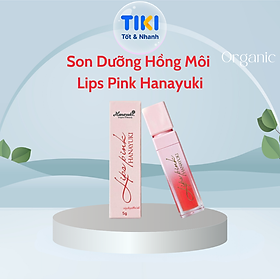 Son dưỡng môi lips pink hanayuki chính hãng dưỡng môi hồng - mềm mịn - mờ thâm 5g