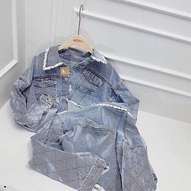 Áo khoác jeans cao cấp form lửng siêu chất